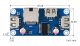 Ethernet / USB HUB HAT Raspberry Pi Zero alaplapokhoz, 1x RJ45, 3x USB 2.0