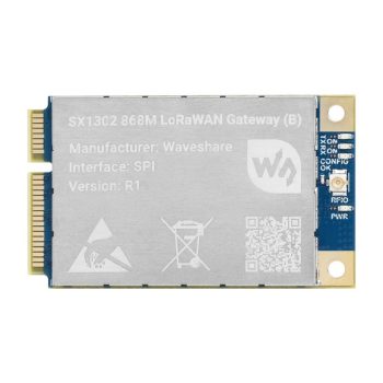 SX130x 868M/915M LoRaWAN Gateway HAT Raspberry Pihez, szabványos Mini-PCIe aljzat, nagy hatótávolságú átvitel, GNSS modul