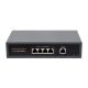 Gigabit Ethernet PoE switch, 4x PoE+ port, 802.3af/at kompatibilis, Plug-and-Play, ventilátor nélküli, fém ház, 5x 10/100/1000M auto-negotiation Eth port,120W beépített tápegység