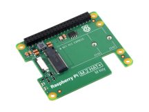   Hivatalos Raspberry Pi PCIe to M.2 HAT, Raspberry Pi 5-höz tervezve, HAT + szabvány, támogatja az NVMe Protocol M.2 Solid State Drive-ot, Raspberry Pi 5 HAT