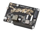   PCIe–M.2 adapter PoE funkcióval (B) Raspberry Pi 5-höz, támogatja az NVMe protokoll M.2 szilárdtest-meghajtót, nagy sebességű olvasási/írási, Raspberry Pi 5 PoE HAT