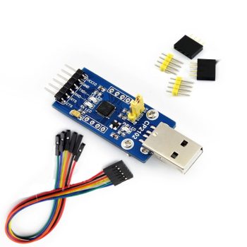 USB 2.0 - UART TTL 3.3V / 5V Serial konverter CP2102 - USB Type A kiegészítő extrákkal